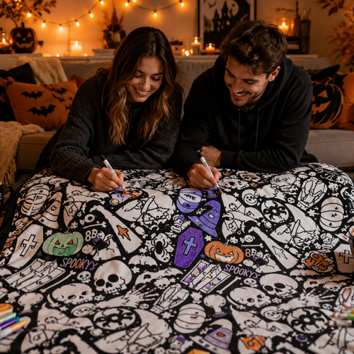 My Cozy Coven | Coloring Blanket