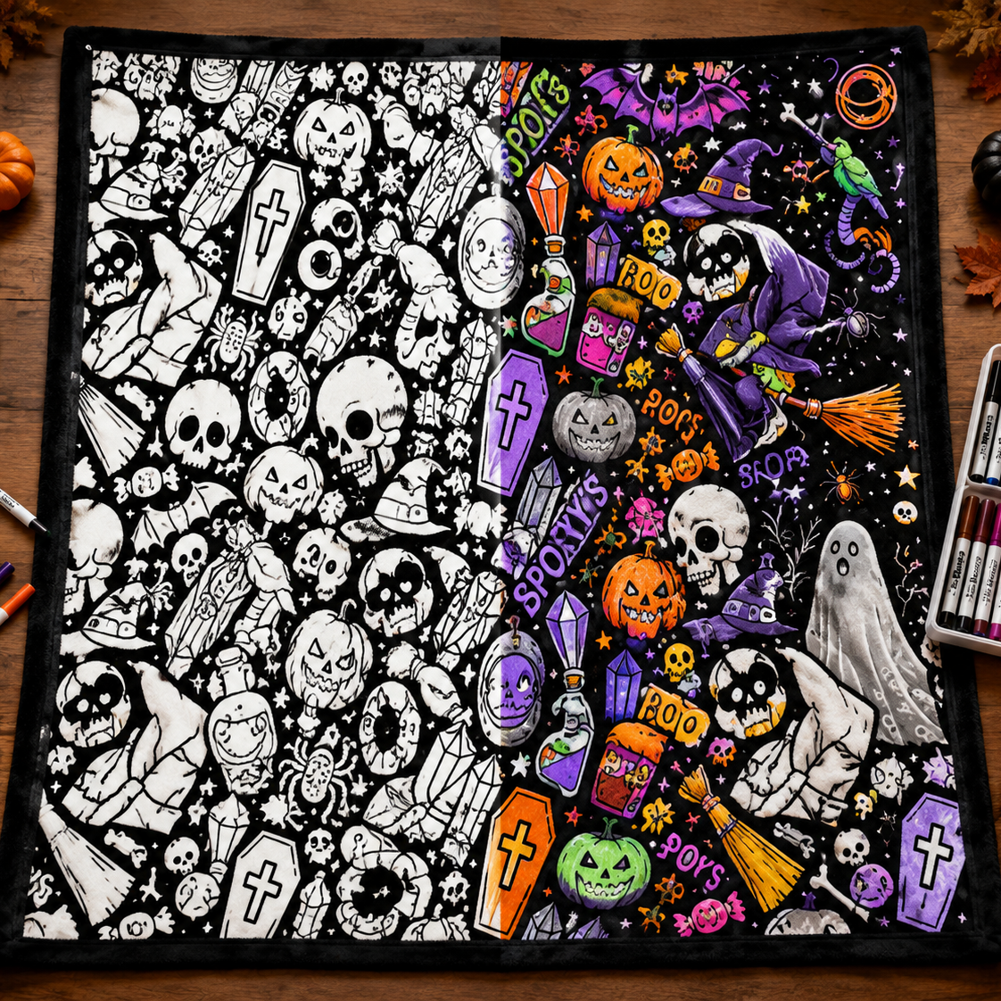 My Cozy Coven | Coloring Blanket
